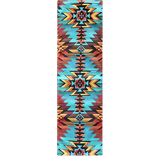GLENLCWE Southwestern Native Indian American Aztec Navajo Print Table Runner,72Inch Long Table Cover Rectangle Table Runner for Men Women by GLENLCWE - Used condition - US$12.28