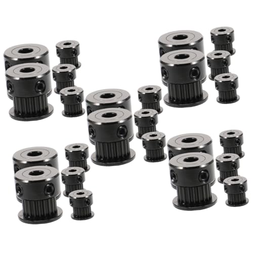SOLUSTRE 25pcs Strip Wheel Timing Belt Pulley Printing Accessory Gear Clamp Mount Belt