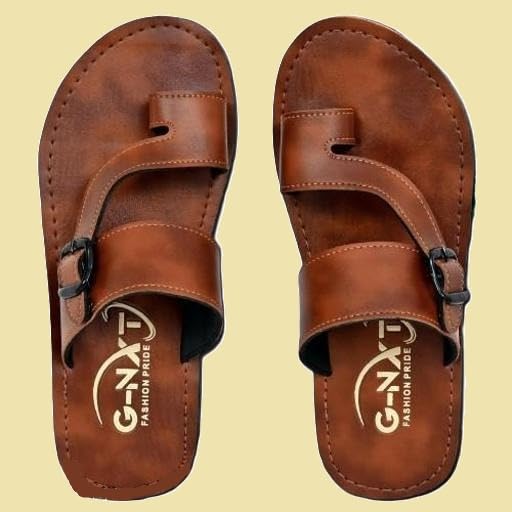 Image of Printed Flip Flops Casual Foot with Synthetic Material Slip On Design Durable Rubber Sole Comfortable Daily