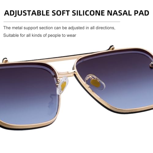Lunettes de luxe tendance avec monture métallique résistante et chic - 5