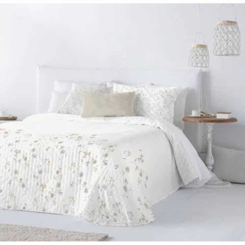 ANTILO TEXTIL Edredón Colcha Bouti Abril Reversible (Nude, 150 cm)