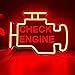 Check Engine Neon Sign, 15x11in Garage Led Neon Light, Dimmable LED Neon Signs for Wall Decor, Powered by USB Neon Sign, Wall Art Gift for Men, Neon Signs for Man Cave Garage Room Auto Repair Shop