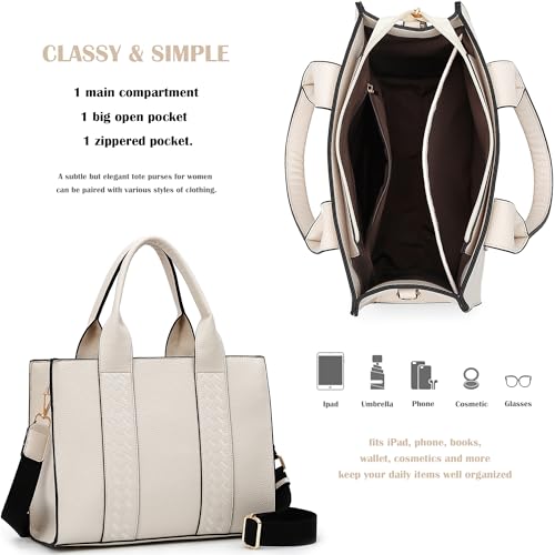Image of DMICXEL Tote Bag Crossbody Purses for Women Shoulder Handbag PU Leather Top Handle Satchel Bags