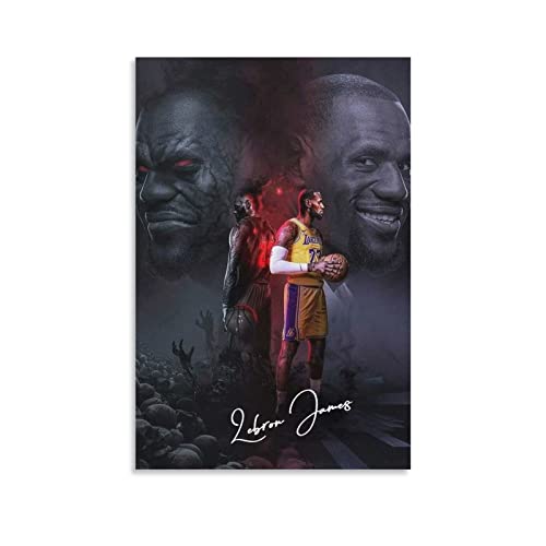 Tableau Lebron James pour decoration de chambre d'ado et salon moderne