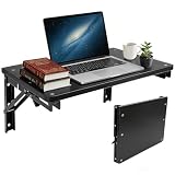 CASDUCT 55 * 30cm Wandklapptisch Klapptisch Wandmontage,Schwarz