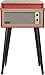 Crosley CR6233D-RE Dansette Bermuda Portable Vinyl Record Player Turntable with Aux-In and Bluetooth, Red