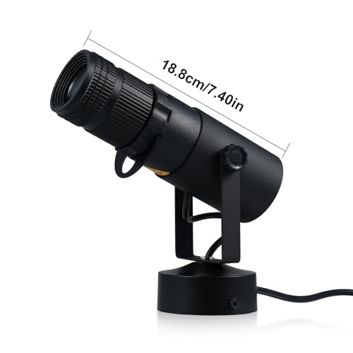 Lixada 15W LED White Beam Pinspot Light Spotlight, Round Glass, Manual Focus, 4 Adjustable Angle Beam Apertures Light Bar Stage Spotlight Projection Lights for Weddings DJ Disco Bar Club Party by Lixada - Image 7