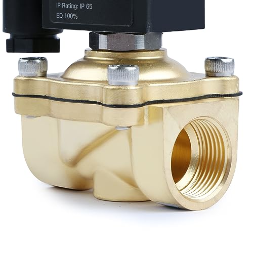 Électrovanne laiton G 3/4" 24V CC U.S. Solid normalement fermée pour eau et air - 5