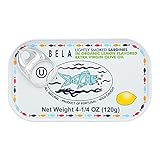 Bela Lightly Smoked Sardines in Organic Lemon Flavored Extra Virgin Olive Oil - 12 pack