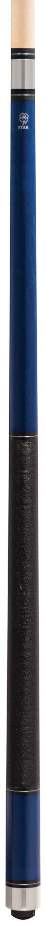 McDermottStar S78 Pool Cue Stick Blue Linen Wrap 3/8 x 10 Joint W/Silver Rings