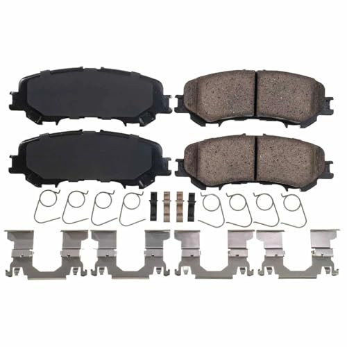 Image of PowerStop Rear Brake Pads for Nissan TITAN 2021-24 - Z17 Ceramic Brake Pads with Installation Hardware, 17-2032N