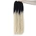 Produktbild Perücke Dreadlocks Hair Crochet Braids Weiche Dread Afro Frisur Ombre Synthetic-T1B / 613_18Inches