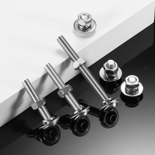 10Pcs M5 x 35 mm Bolt Flanged Button Head Socket Cap Bolt Screws, Nuts and Bolts 304 Stainless Steel, Allen Screws, Flat & Lock Washers, Nuts and Bolts Assortment Kit by Wavanta - Image 5