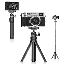 Palo Selfie Sk8 Cam Ulanzi Trípode Móvil Palo Selfie, Mini Trípode Móvil Trípode Cámara Extensible a 81.5 Compatible con cámara,teléfono móvil, Luz de Relleno...