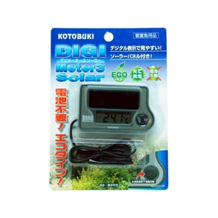Amazon コトブキ デジメーター３ ソーラー ソーラー電池式デジタル水温計 ｇｅｘ 水温計 比重計 通販