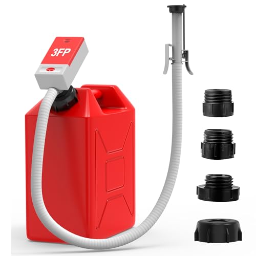 Fuel Transfer Pump With Auto Stop Sensor And 4 Tank Adapter 3.2 Gallon Per Mi...