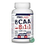 PROLABS – Bcaa Aminoacidi Ramificati Compresse 8.1.1, Amminoacidi 100% Veg con Vitamina B6, B1 e L-Leucina (8 parti) Crescita e Recupero Muscolare, Integratore Post e Pre Workout, 150 Tablet (1000 mg)