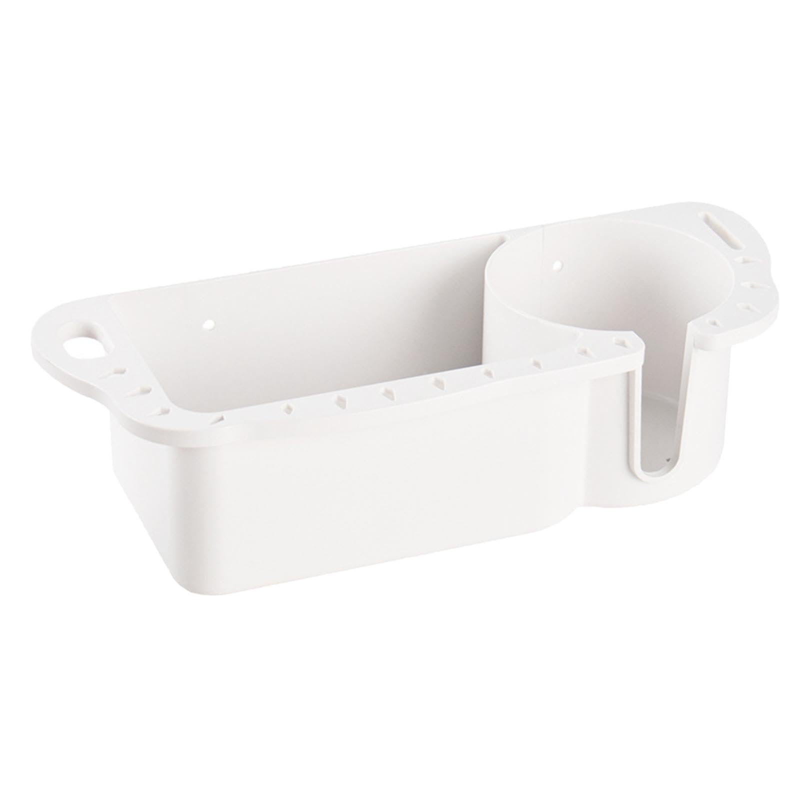 Amagogo Boat Storage Organizer for Fishing Equipment, Multifunctional, Boat Accessories, Marine Drink Holder for Anglers, White