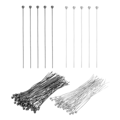 Tiges pour bijoux en métal bendable argent et gris foncé pour loisirs créatifs