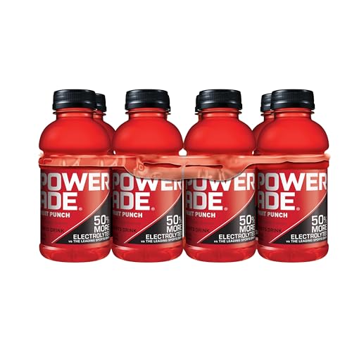 Image of POWERADE Sports Drink Fruit Punch, 12 Ounce (Pack of 8)