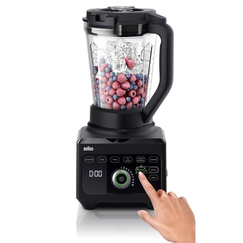 Braun PowerBlend 9 JB9040BK Hochleistungs-Standmixer mit 1600 Watt Motor, 2 l Tritan-Behälter, 18 Programme, 10 Geschwindigkeiten, Schwarz – Bild 5