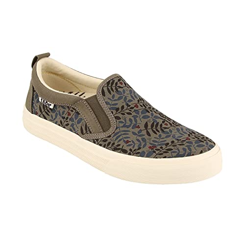 Image of Taos Rubber Soul Slip-On Women's Sneaker - Fresh and Clean Canvas Design with Effortless Style, Removable Footbed and Arch Support - Elevated Comfort for All-Day Fashion