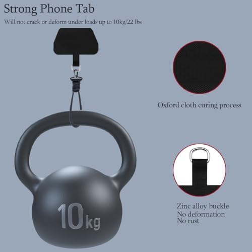2pcs Phone Tether Tab for iPhone Phone Strap Phone Lanyard, Cell Phone Tether Tab is Compatible with Most Phone Cases
