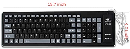 Sungwoo AB381 Foldable Silicone Keyboard Usb Wired Waterproof Rollup Keyboard thumb #4