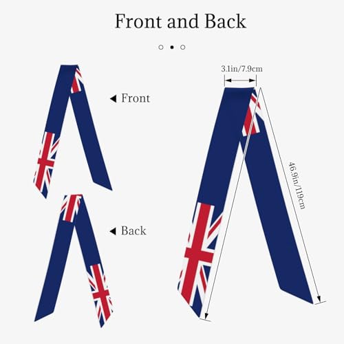 Women'S Fashion Scarf Vintage Britain British Flag Hair Satin Scarf Bandanas Headscarf Wrap Breathable Lightweight Neck Scarves For Handbag Accessories2