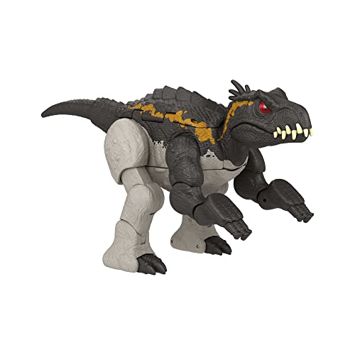 Figurine Giganotosaurus Jurassic World Mattel transformable en Nasutoceratops