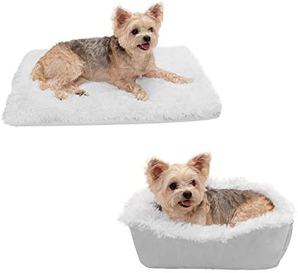 silver dog bed