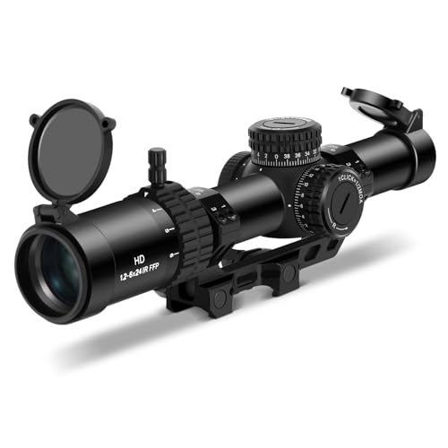 Paike 1.2-6x24 LPVO FFP Zielfernrohr rot beleuchtetes BDC-Absehen erste Bildebene mit freitragender Montage