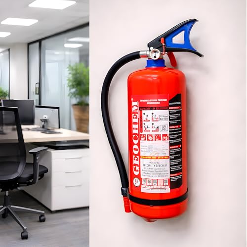 Image of ABC Multipurpose Dry Powder Fire Extinguisher - ISI Certified, Portable & Easy to Use - for Home, Office, Car, Shop, Kitchen - Fire Safety Equipment (4kg)