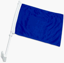 NEOPlex Solid Blue Car Window Flag