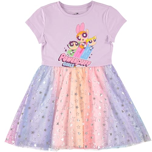 Powerpuff Girls Dress with Tulle Skirt- Powerpuff Tutu Dress - Sizes XS-XL (4-16)