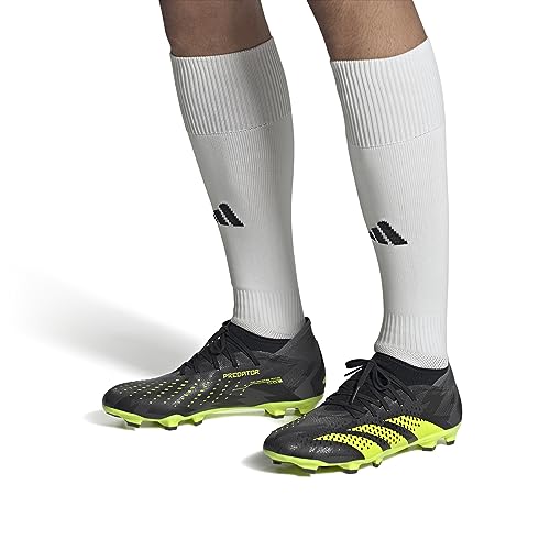 Image of adidas Unisex Accuracy Injection.3 FG Soccer Cleat (Core Black /Team Solar Yellow /Grey Five, 7.5)