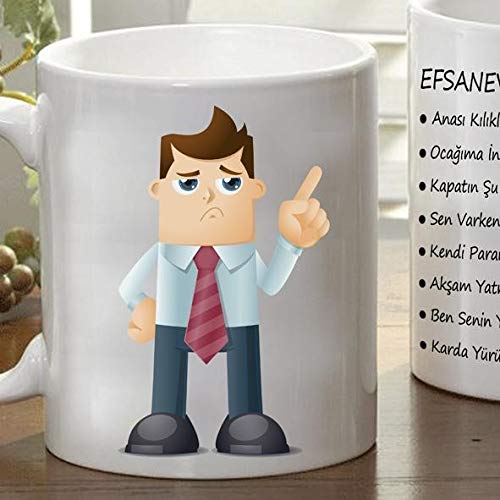 Babaya Özel Efsanevi Baba Sözleri Kupası Kupa Bardak