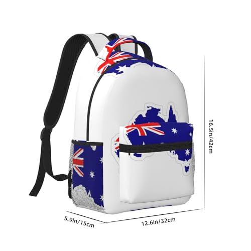 Sac à dos polyvalent EdWal grand format imprimé carte australienne - 2