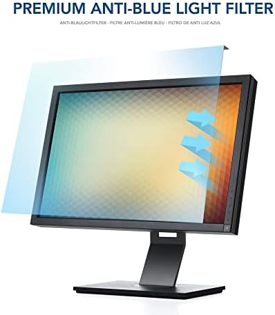 VistaProtect - Premium Anti Blue Light Filter & Protector for Monitors and PC Computer Screens, Easy On/Off Removable (Universal 20" to 22" inches)
