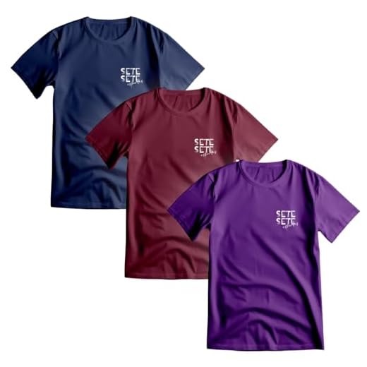 Kit 3 Camisetas Masculinas para Academia, Treino Dry Fit, Proteção UV, Slim (BR, Alfa, XG, Regular, Kit 4)