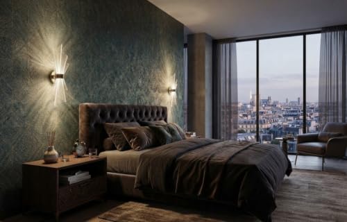 Image of Modern Wall Light for Living Room| Decorative Wall Sconce with Spiral Wire Design| Ambient Up & Down Lighting for Bedroom| Hallway| Home & Hotel Decor