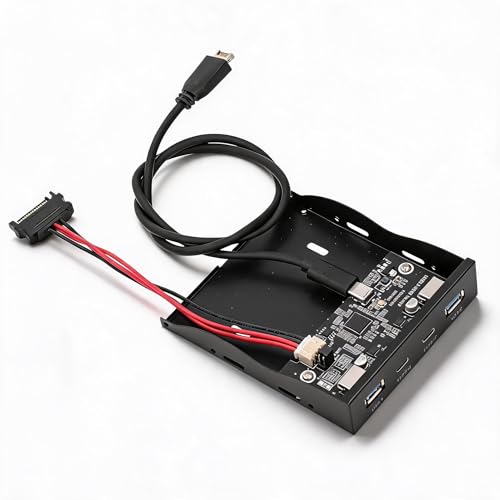 Baie de lecteur de disquette 10 Gbit/s avec concentrateur USB Type-C Gen2