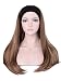 OneDor Mix Long 3/4 Women's Wigs Hairpiece Straight Hair Piece with Headband (L10-124)