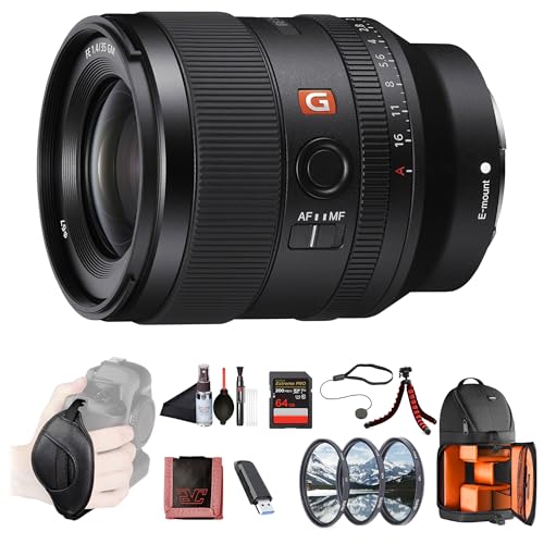 Sony FE 35mm F1.4 GM �L�p�v���C�������Y (SEL35F14GM) ? �t���t���[��E�}�E���g | ���邢F1.4�i��| G Master Optics | �t�B���^�[�L�b�g �o�b�N�p�b�N�A64GB�J�[�h�A�J�[�h���[�_�[�A�t���b�N�X�O�r