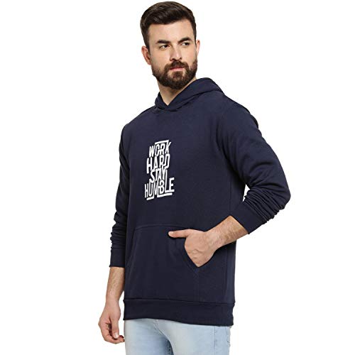 Image of Campus Sutra Men's Cotton Hooded Neck Sweatshirt