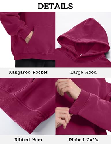 Image of Hatant Oversized Hoodie Sweatshirts for Men Couples Heavyweight Hoodies Pullover Vintage Mens Acid Wash Sweaters Clothes 2026