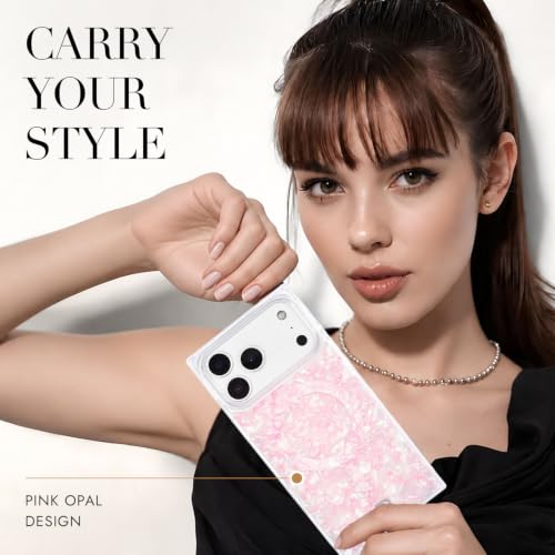 Image of COCOMII Rectangle for iPhone 18 Pro /17 Pro Case, Hot Pink Opal