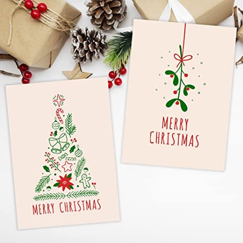 Giftinghouse Charity christmas cards 24/48 pack | Multipack Xmas cards for granddaughter, family, friends and children with Vintage design | Eco-friendly seasonal greeting card for sale