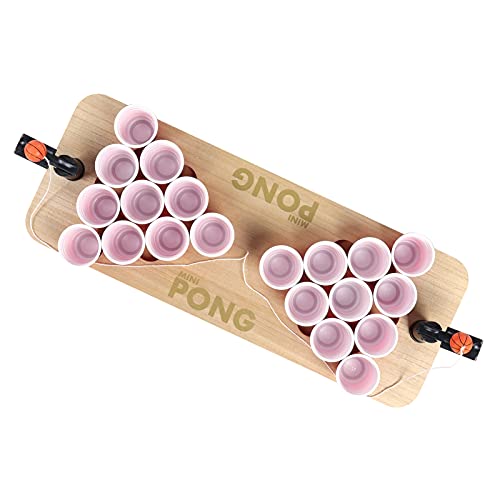 Conjunto De Jogos Para Beber De Mesa Bognajin Shot Pong Com 20 Copos De Plástico Descartáveis ​​para