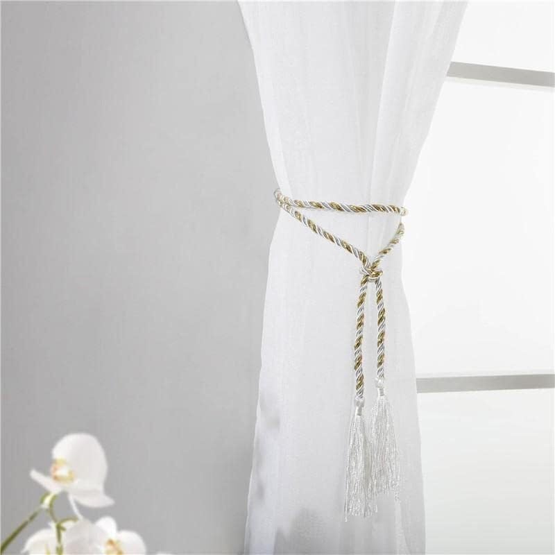 GORGECRAFT 2 Fermacravatte In Pelle Per Tende, Regolabili, Marrone Scuro - Arredamento Stile Vintage
